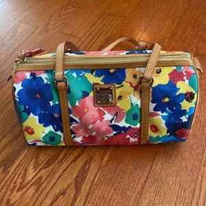 Dooney & Bourke watercolor barrel bag purse.